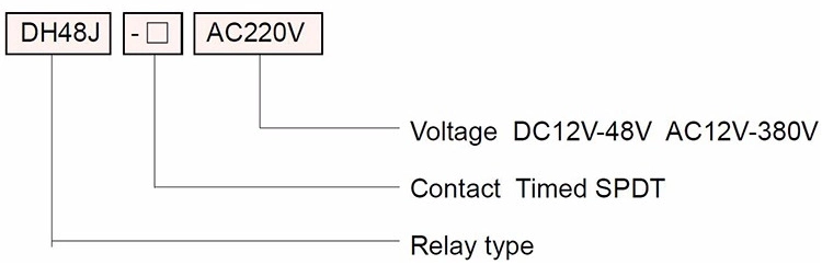 AC110-220V Dh48j Digital Counter Timer Relay