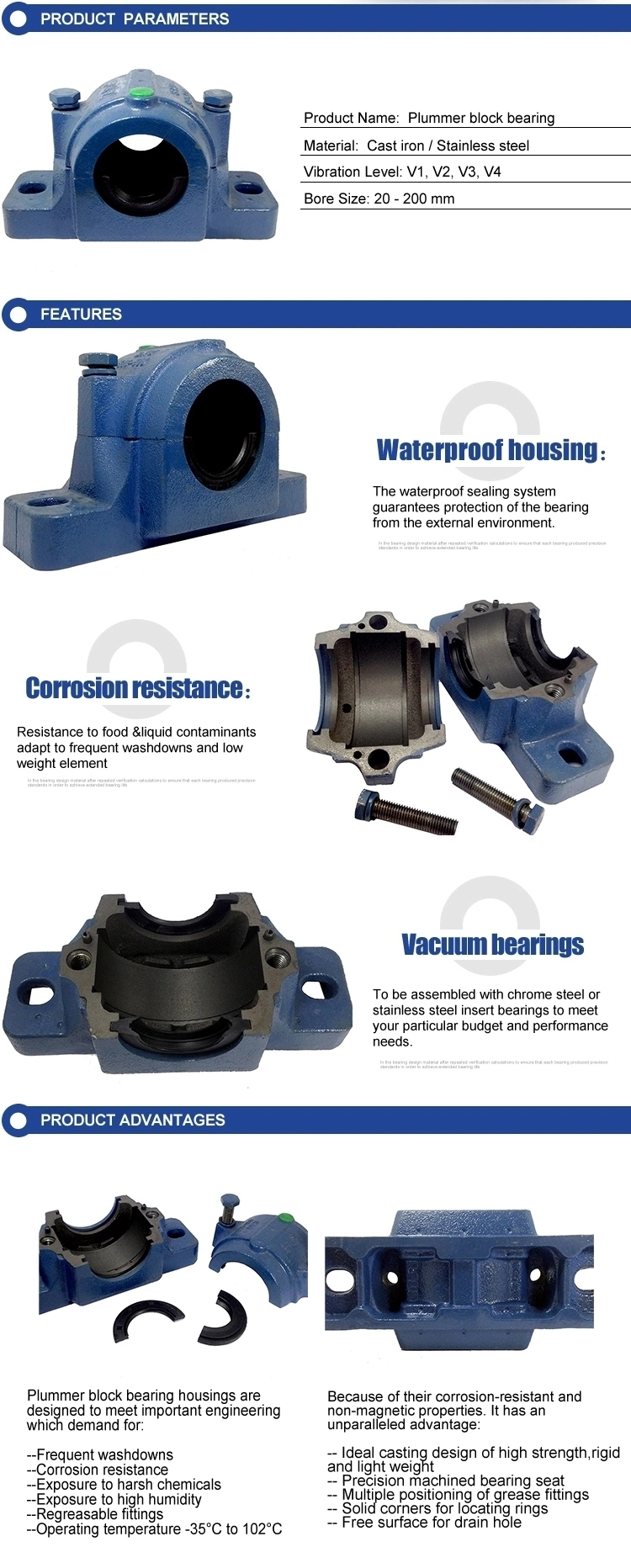 Pillow Block Bearing Housing Sn Snl Series