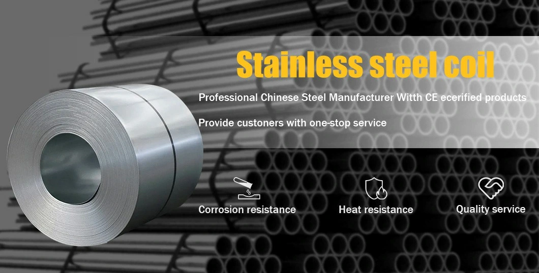 China Top Manufacturer No. 1 2b 8K Ba Hl No. 4 Surface 300 Series 304 304L 304h 310S 316 316L Stainless Steel Coil