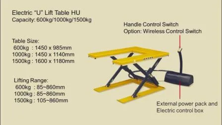 Elektrischer Hubtisch mit niedrigem Profil (HL-Y-SERIE)