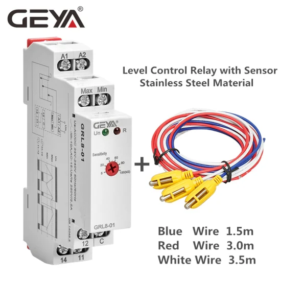 Geya Grl8 10A Flüssigkeits-Timer-Steuerrelais, elektronisch, 12 V, für Flüssigkeitsstandregler